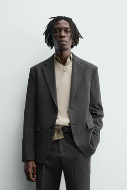 TEXTURED SUIT BLAZER - Zara фото 10