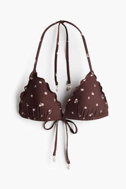 Top de bikini de tri?ngulo con push-up