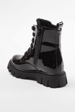 Siyah Fermuarl? ve Bagc?kl? Kucuk K?z Cocuk Kids Postal Rugan Bot TAKAW25BO00045