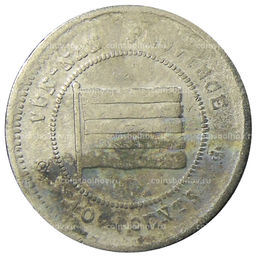 Монета 10 центов 1923 года Китай  провинция Юньнань