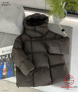 Тёплая зимняя женская куртка с капюшоном. - Bruno фото 3