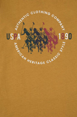 Erkek _ocuk Hardal Bisiklet Yaka Sweatshirt - U.s. polo assn фото 3