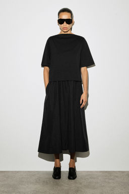 VESTIDO MIDI EN CONTRASTE CON CUELLO BARCO - H&m фото 2