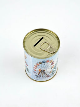 Цена за 2 шт. Копилка банка новогодняя, металл Ярких воспоминаний,7.5?9.5 см