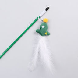 Дразнилка-удочка для кошек с бубенчиком Ракета, 40 см - Пижон фото 2