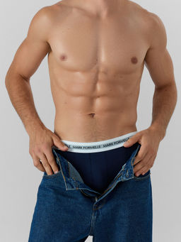 Цена за 2 штуки! Трусы боксеры мужские синие - Mark formelle фото 6