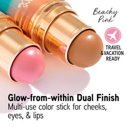 PHYSICIANS FORMULA Мультистик для лица и губ Murumuru Butter Multiuse Stick Butter Glow & Go, тон: Розовый пляж/Beachy Pink, 10г  фото 2