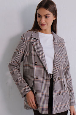 11827 Жакет двубортный в клетку - Martichelli фото 15