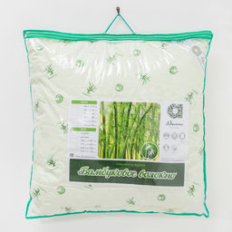 Подушка Адамас Бамбук, размер 50х70 см, бамбуковое волокно, чехол тик  фото 4