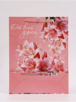 Пакет подарочный «От всей души», 31×40×11.5 см