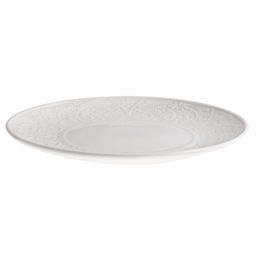 Русь Тарелка мелкая фарфоровая д175мм h19мм, белый, рельефный декор (Китай) - Домашняя мода фото 2