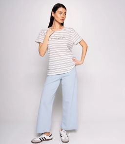 Футболка #КТ9102 (1), синий, белый