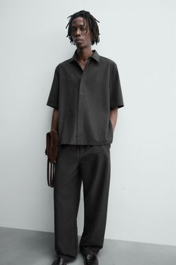 FLOWING RELAXED FIT TROUSERS - Zara фото 4
