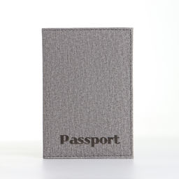 Обложка для паспорта, серая