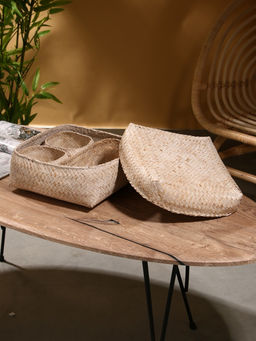 Набор плетёных корзин «Энди», 28.5×28.5×18.5 см