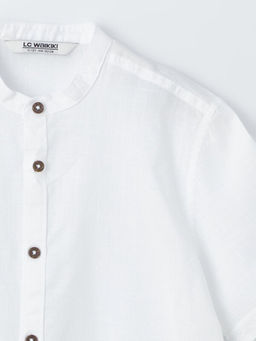 Hakim Yaka Basic K?sa Kollu Erkek ?ocuk G?mlek