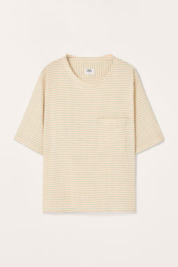 LIMITED EDITION STRIPED FLOWING T-SHIRT - Zara фото 3
