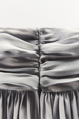LIMITED EDITION SATIN CAPE DRESS - Zara фото 18