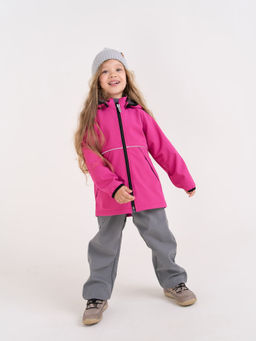 Куртка Softshell демисезонная Фуксия - Bungly фото 10