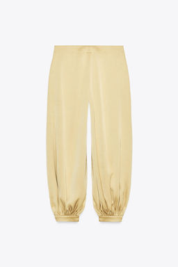 ZW COLLECTION SATIN BALLOON TROUSERS - Zara фото 7