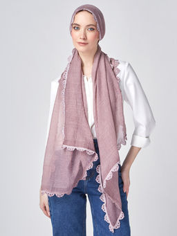 Большой, мягкий, тонкий и очень нежный двусторонний палантин с рисунком.