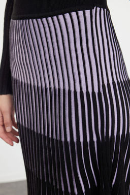 TRENDYOLMILLA Lila Midi Renk Bloklu Etek TWOSS20ET0195 фото 4