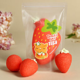 Маршмеллоу в форме клубники Вдохновляю красотой, 55 г.