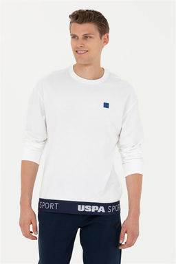 Мужской белый свитшот Неожиданная скидка в корзине