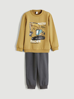 Bisiklet Yaka Erkek ?ocuk Sweatshirt ve E?ofman Alt