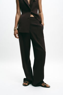 STRAIGHT-LEG TROUSERS WITH SIDE STRIPE