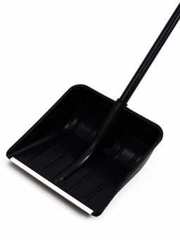 Лопата 400 х 400 мм, пластик, стальной черенок, оцинкованная планка, V-ручка GRADER