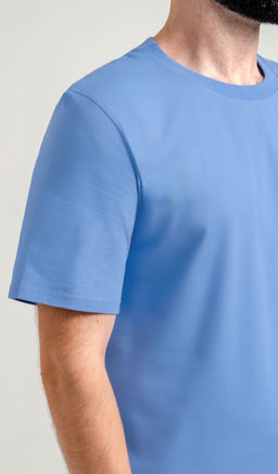 Арт. 61112/3 Футболка мужская 48-58 (6 шт) Цвет:светло-голубой - Идеал фото 5