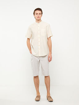 Standart Kal?p Gabardin Erkek Bermuda ?ort