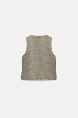CHECK WAISTCOAT - Zara фото 5