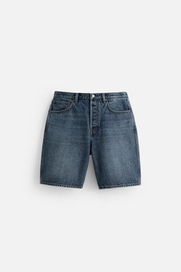 STRAIGHT-LEG DENIM BERMUDA SHORTS - Zara фото 17