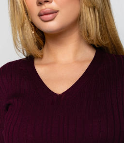 Платье #КТ25064, сливовый - Dommod фото 5