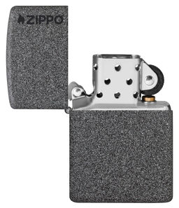 Зажигалка ZIPPO Логотип с каменным покрытием | Logo Iron Stone 211ZL  фото 4