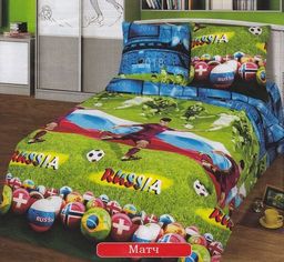 Детское белье - Бязь Матч АД 1,5-спальный (молния)