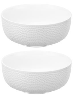 Набор салатников круглых 2 пр. 850 мл 16*16*7 см Белый коралл, фарфор - Elan gallery фото 3