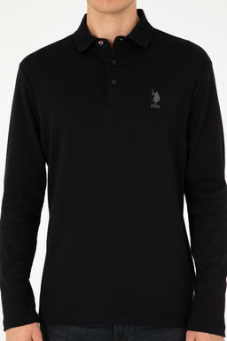 Мужской черный базовый свитшот - U.s. polo assn фото 6