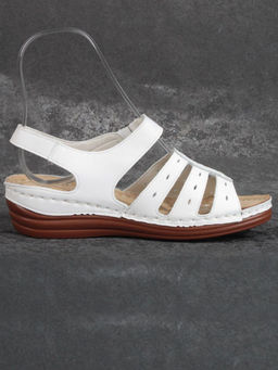 06-PEI02-1 WHITE Туфли летние женские (натуральная кожа) - No name фото 6