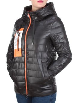 D001 BLACK Куртка демисезонная женская AIKESDFRS (100 % полиэстер)