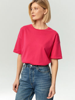 ЕМКА NEW / Трикотажная футболка со спущенным плечом - Emka фото 3