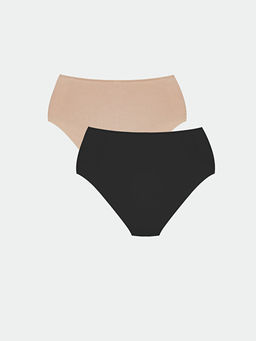 Y?ksek Bel Dantel Detayl? Klasik K?lot 2li Paket - Waikiki фото 8