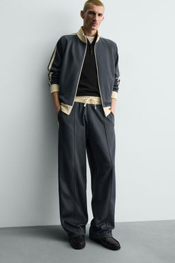 WIDE-LEG JOGGER TROUSERS WITH SIDE TAPING - Zara фото 5
