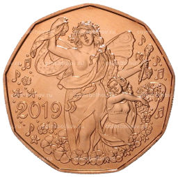 5 евро 2019 года Австрия Новый год