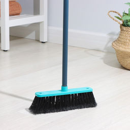 Щётка для пола мягкая «Арианна», длина щетины 5.5 см, с черенком, МИКС