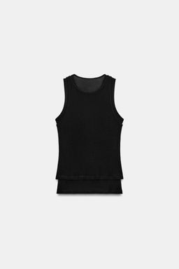 CAMISETA EFECTO DOBLE MANGA SISA / Carb?n - Zara фото 5