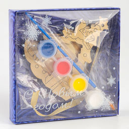 Ёлочная подвеска из дерева своими руками на новый год «Ёлка», набор для творчества