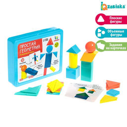 Развивающий набор Простая геометрия, танграм, объёмные фигуры, цвета МИКС - Iq-zabiaka фото 7